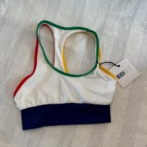 nwt beachriot multicolor sports bra size Small